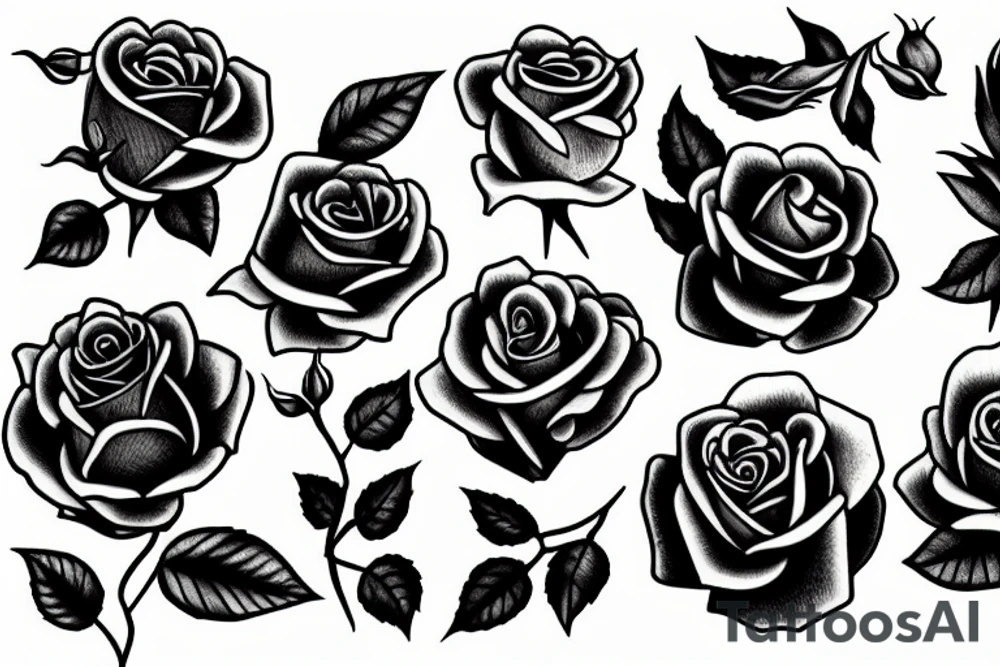 Roses for the dead tattoo idea