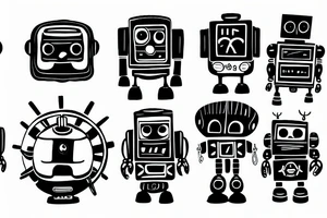 robot tattoo idea