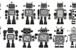 robot tattoo idea
