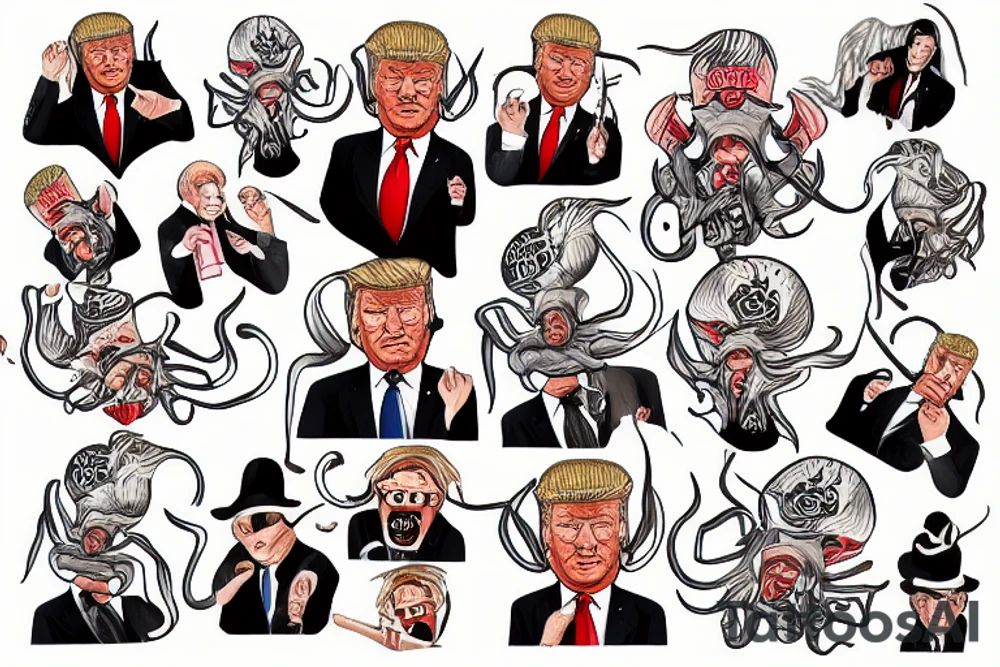 A Donald Trump squid tattoo idea