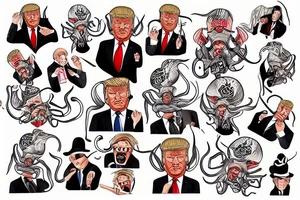 A Donald Trump squid tattoo idea