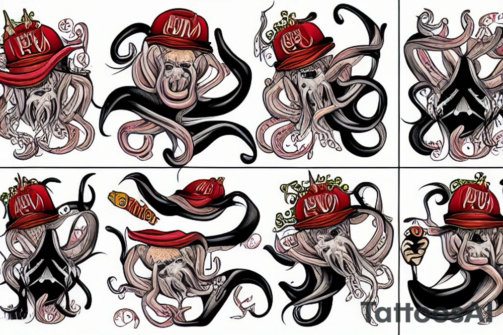 A Donald Trump squid tattoo idea