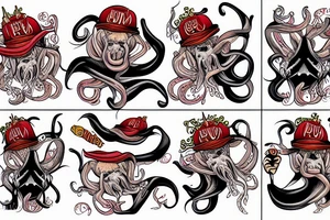 A Donald Trump squid tattoo idea