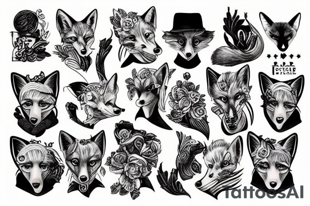 fox tattoo idea