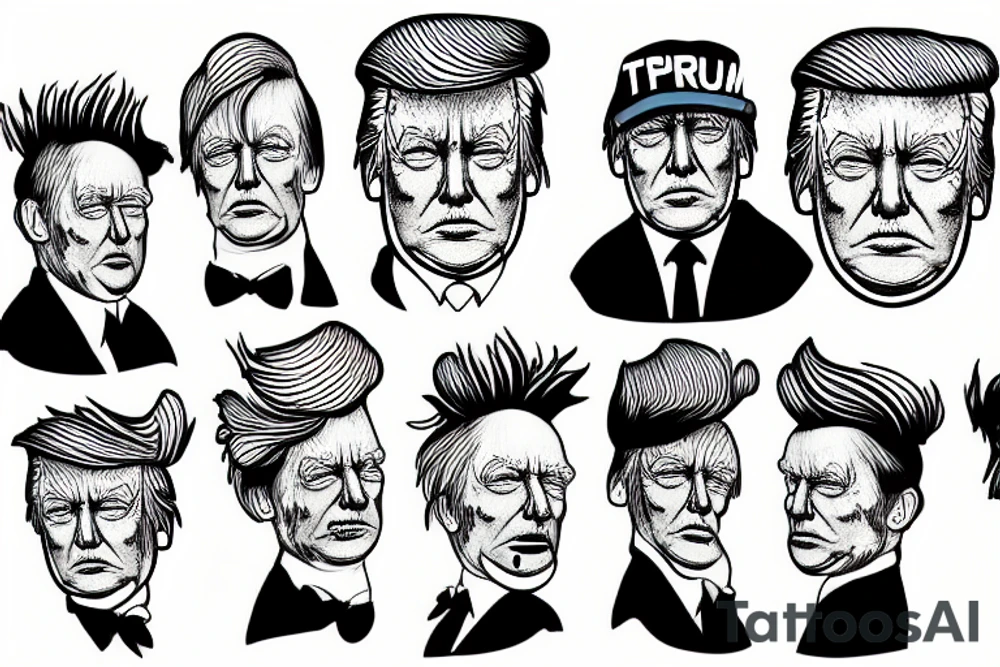 Donald Trump pigeon tattoo idea