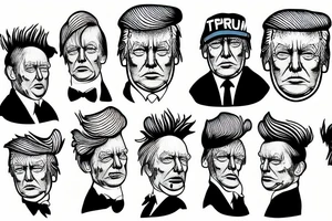 Donald Trump pigeon tattoo idea