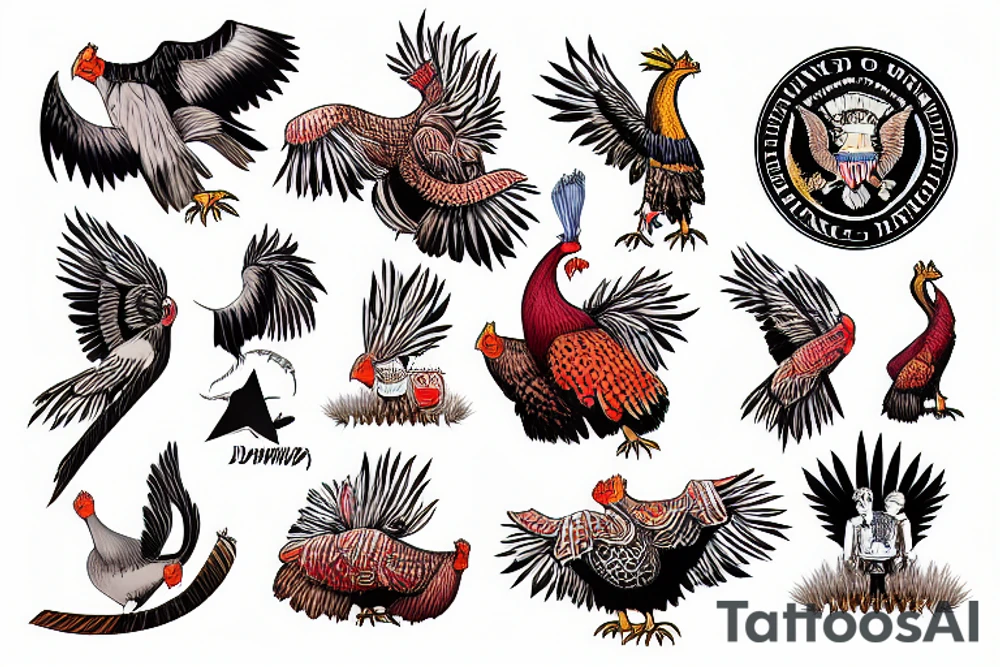 Donald Trump wild turkey tattoo idea