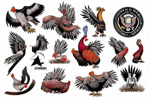 Donald Trump wild turkey tattoo idea