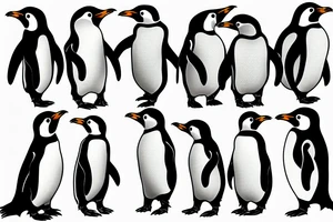 gay penguins tattoo idea