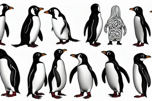 gay penguins tattoo idea