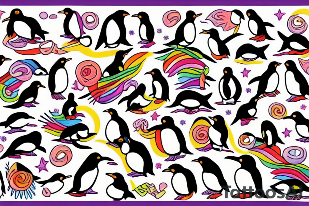 gay penguins for choice tattoo idea