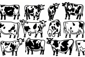 Cow in dairy department tattoo idea
