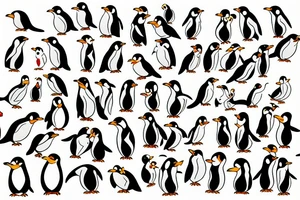 gay penguins tattoo idea