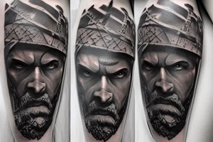 God of war, old sculpture tattoo idea
