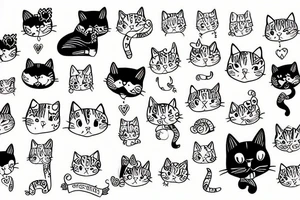kitty tattoo idea
