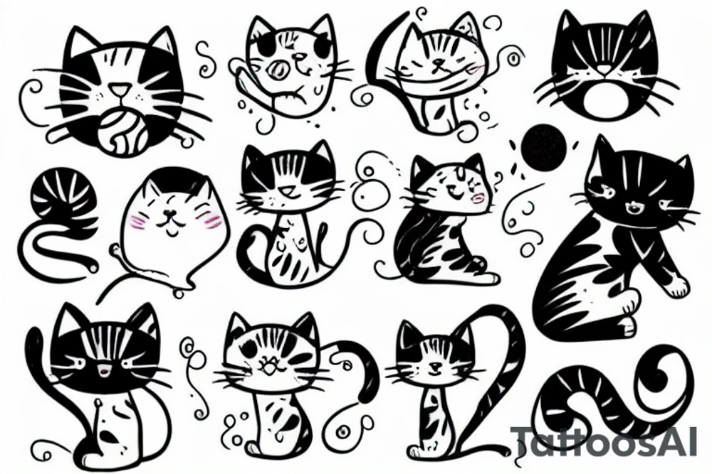 kitty tattoo idea