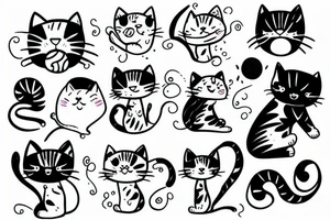 kitty tattoo idea