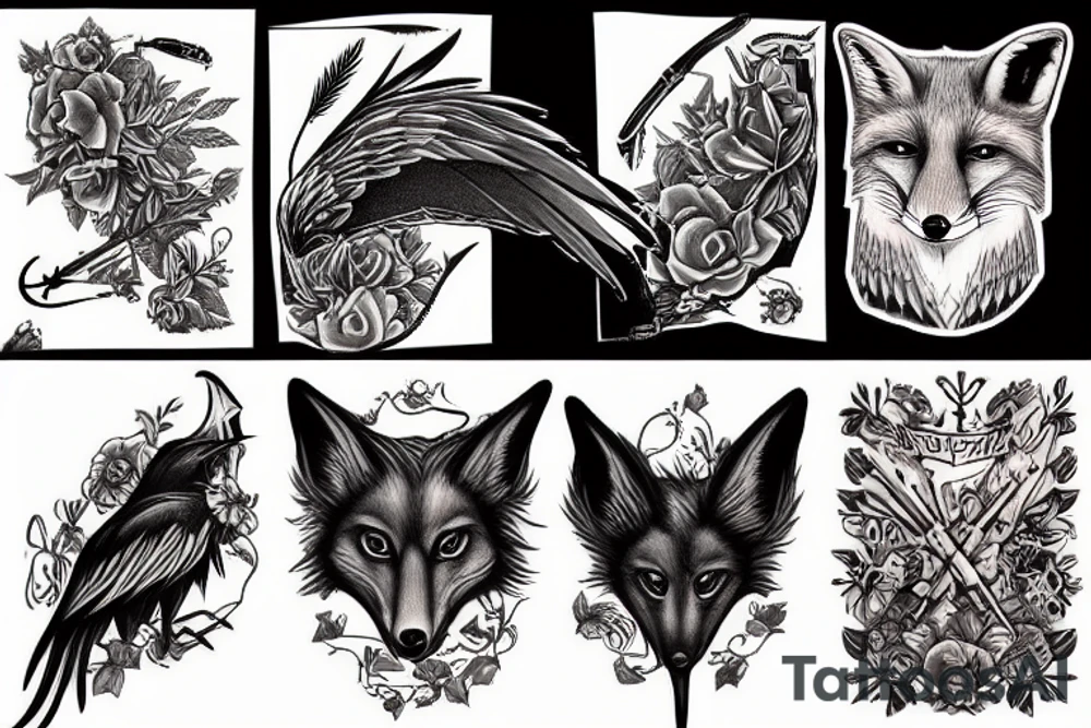 fox crows tattoo idea
