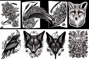 fox crows tattoo idea