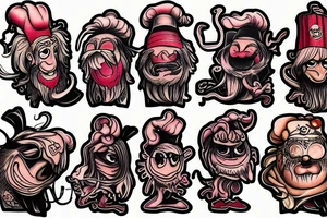chef squid tattoo idea