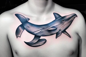 whale fox tattoo idea