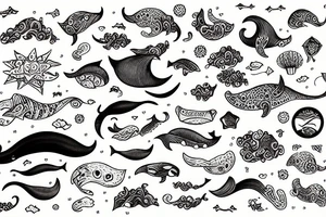 narwhale tattoo idea