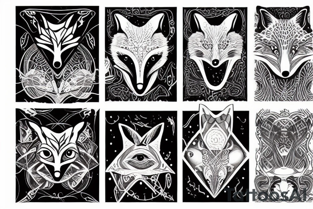 Limulidae fox tattoo idea