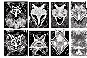 Limulidae fox tattoo idea