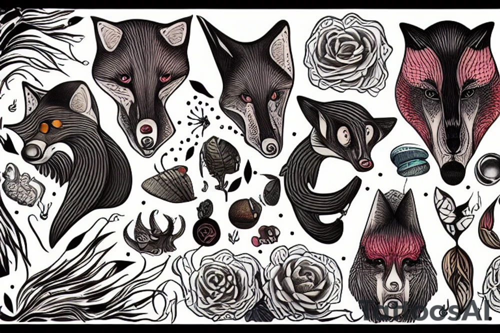 limilus fox tattoo idea