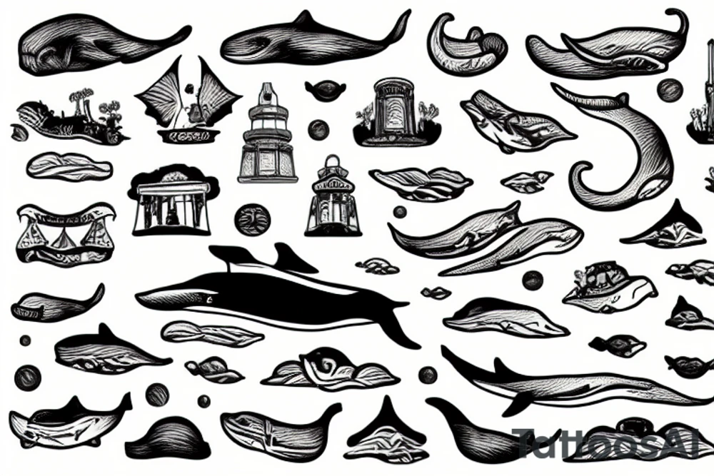 Provincetown monument with giant whale tattoo idea