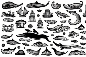Provincetown monument with giant whale tattoo idea