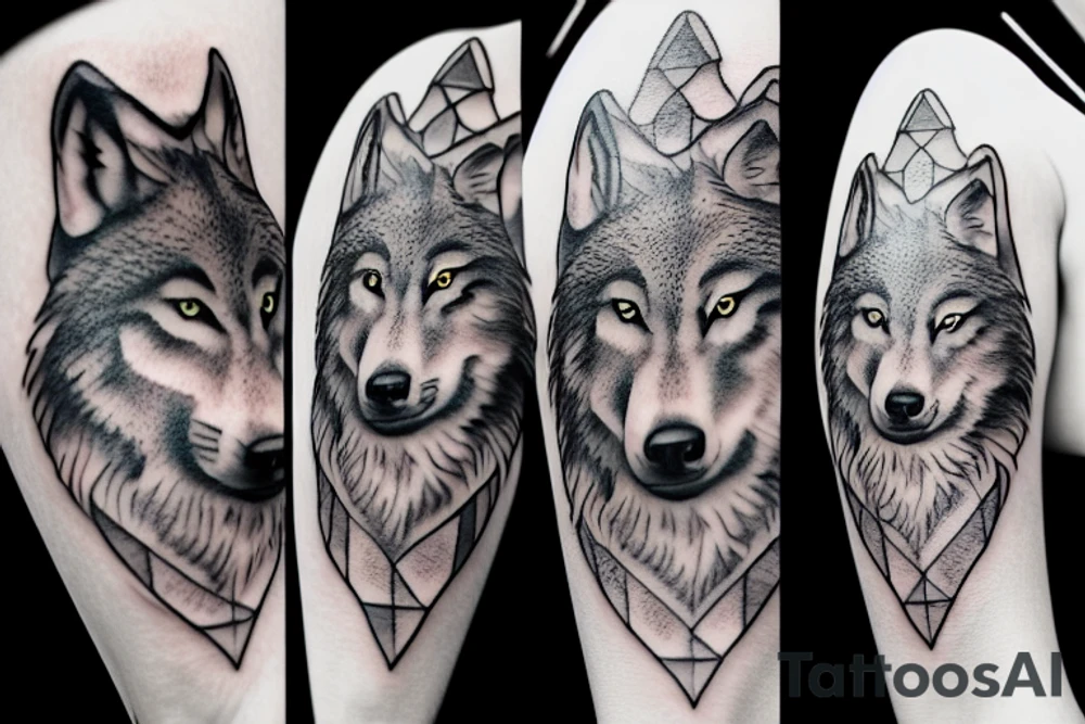 a wolf tattoo idea