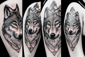 a wolf tattoo idea