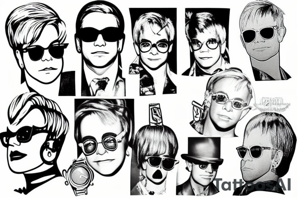 Britney Elton John tattoo idea