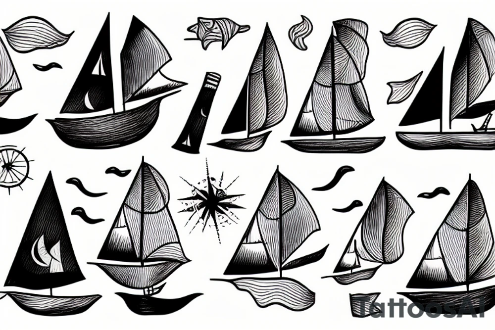 sailing tattoo idea