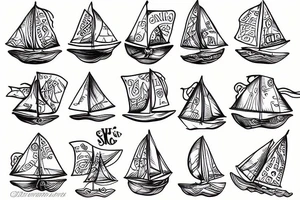 sailing tattoo idea