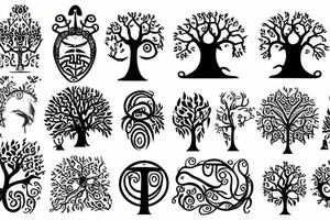 Tree of life on the back tattoo idea