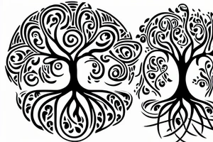 Tree of life on the back tattoo idea