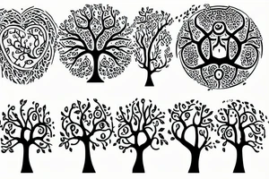 Tree of life on the back tattoo idea