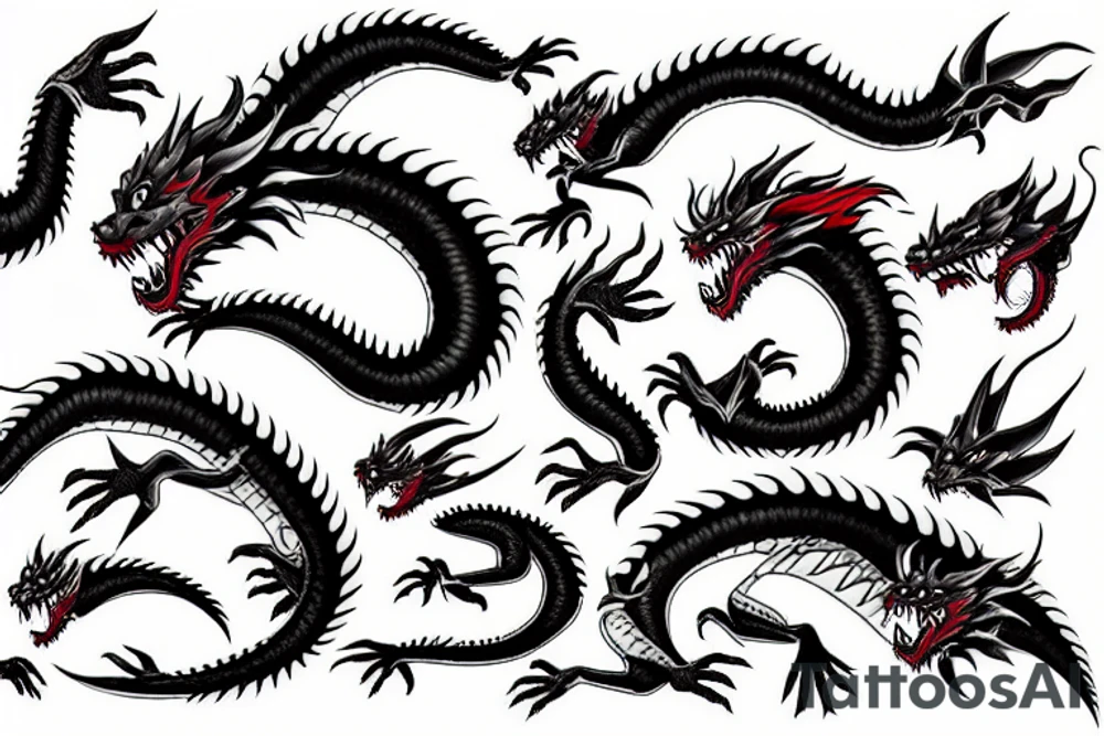japan dragon tattoo idea