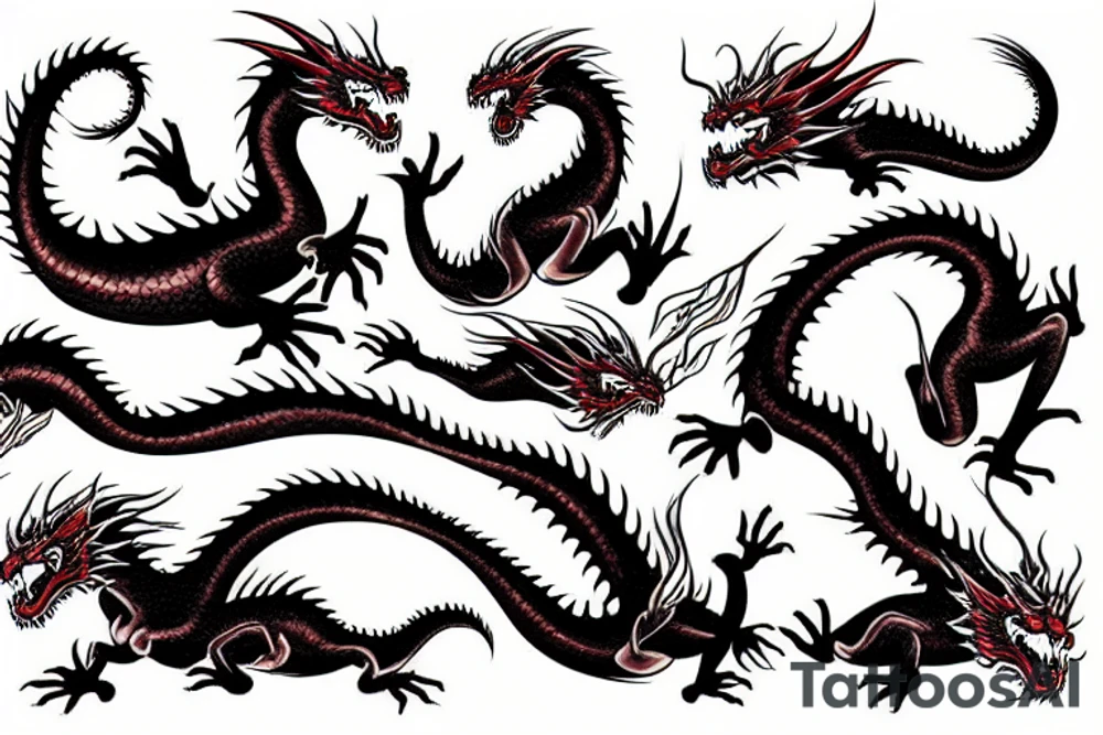 japan dragon tattoo idea