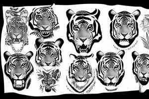 tigeress in the jungle tattoo idea