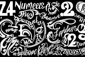 The numbers 21 tattoo idea