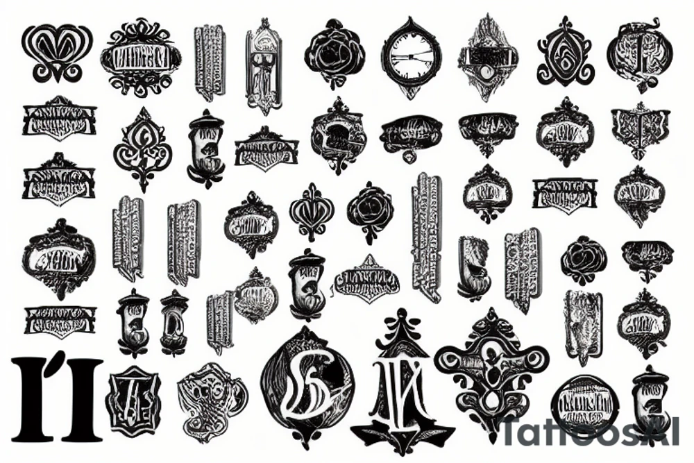 Roman numerals tattoo idea