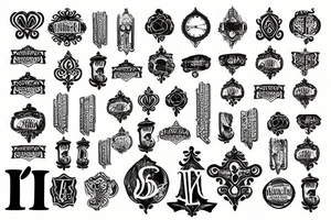Roman numerals tattoo idea