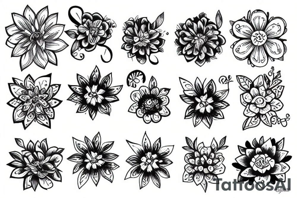 Flower tattoo idea