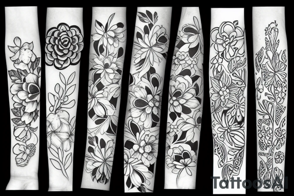 Flower tattoo idea