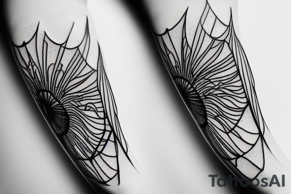 spider lily infinity tattoo idea