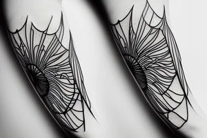 spider lily infinity tattoo idea