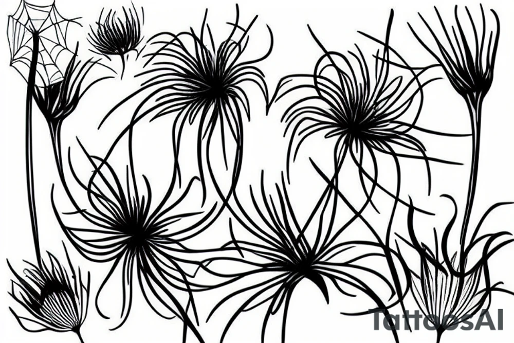 spider lily tattoo idea